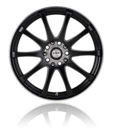 CSA Racetek Wheels Widetread Tyres