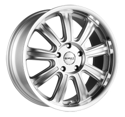 Gmax Voltera silver Wheels Widetread Tyres